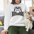 Bulldogs Teacher Student School Sports Fan Team Spirit Women Crewneck Sweatshirt, gift for family, gift for coworker