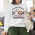 You Cant Scare Me I Teach First Grade Teacher Halloween Women Crewneck Sweatshirt, First Grade Teacher Sweatshirts, gift for family, gift for coworker You Cant Scare Me I Teach First Grade Teacher Halloween Women Crewneck Sweatshirt, First Grade Teacher Sweatshirts, gift for family, gift for coworker