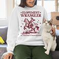 Elopement Wrangler Teacher ABA Behavior Support Cowboy Women Crewneck Sweatshirt, gift for family, gift for coworker Elopement Wrangler Teacher ABA Behavior Support Cowboy Women Crewneck Sweatshirt, gift for family, gift for coworker