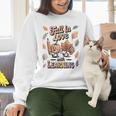 Fall In Love With Learning Teacher Autumn School Women Crewneck Sweatshirt, gift for family, gift for coworker Fall In Love With Learning Teacher Autumn School Women Crewneck Sweatshirt, gift for family, gift for coworker