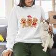 Hanging With My Cookies Gingerbread Christmas Teacher Xmas Women Crewneck Sweatshirt, gift for family, gift for coworker Hanging With My Cookies Gingerbread Christmas Teacher Xmas Women Crewneck Sweatshirt, gift for family, gift for coworker
