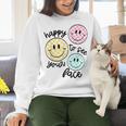 Happy To See Your Face Smile Face Teacher Back To School Women Crewneck Sweatshirt, gift for family, gift for coworker Happy To See Your Face Smile Face Teacher Back To School Women Crewneck Sweatshirt, gift for family, gift for coworker