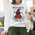 Hocus Pocus Everybody Focus Halloween Teacher For Men Women Women Crewneck Sweatshirt, gift for family, gift for coworker Hocus Pocus Everybody Focus Halloween Teacher For Men Women Women Crewneck Sweatshirt, gift for family, gift for coworker