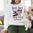 Hocus Pocus I Need Coffee To Focus Halloween Teacher Women Crewneck Sweatshirt, gift for family, gift for coworker