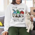It's Fine We'Re Fine Gnome Pre-K Teacher Christmas Light For Men Women Women Crewneck Sweatshirt, gift for family, gift for coworker It's Fine We'Re Fine Gnome Pre-K Teacher Christmas Light For Men Women Women Crewneck Sweatshirt, gift for family, gift for coworker