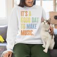 It's A Good Day To Make Music Music Lover Teacher Women Crewneck Sweatshirt, gift for family, gift for coworker It's A Good Day To Make Music Music Lover Teacher Women Crewneck Sweatshirt, gift for family, gift for coworker