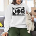 Take This Job And Shove It Teacher And Technician Work For Men Women Women Crewneck Sweatshirt, gift for family, gift for coworker Take This Job And Shove It Teacher And Technician Work For Men Women Women Crewneck Sweatshirt, gift for family, gift for coworker
