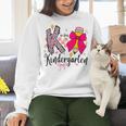 K Is For Kindergarten Teacher Coquette Bow Back To School Women Crewneck Sweatshirt, gift for family, gift for coworker K Is For Kindergarten Teacher Coquette Bow Back To School Women Crewneck Sweatshirt, gift for family, gift for coworker