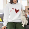 Kindergarten Has My Heart Buffalo Print Teacher Valentine Women Crewneck Sweatshirt, gift for family, gift for coworker