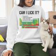 Can I Lick It Periodic Table Chart Science Teacher Women Crewneck Sweatshirt, Science Teacher Sweatshirts, gift for family, gift for coworker Can I Lick It Periodic Table Chart Science Teacher Women Crewneck Sweatshirt, Science Teacher Sweatshirts, gift for family, gift for coworker