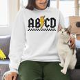 Lightning Pencil Rock'n Roll ABCD Teacher Back To School Kid Women Crewneck Sweatshirt, gift for family, gift for coworker Lightning Pencil Rock'n Roll ABCD Teacher Back To School Kid Women Crewneck Sweatshirt, gift for family, gift for coworker