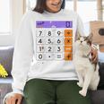 Math Teacher Halloween Costume Calculator Math Pun Women Crewneck Sweatshirt, gift for family, gift for coworker