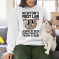 Newtons First Law Physics Jokes Science Teacher Women Crewneck Sweatshirt, Science Teacher Sweatshirts, gift for family, gift for coworker Newtons First Law Physics Jokes Science Teacher Women Crewneck Sweatshirt, Science Teacher Sweatshirts, gift for family, gift for coworker