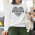 Principal Heart Life School Principal Teacher Appreciation Women Crewneck Sweatshirt, gift for family, gift for coworker Principal Heart Life School Principal Teacher Appreciation Women Crewneck Sweatshirt, gift for family, gift for coworker