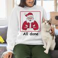 Retro All Done Christmas Special Ed Teacher Team Santa Women Women Crewneck Sweatshirt, gift for family, gift for coworker