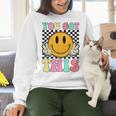 You Got This Retro Smile Motivational Testing Day Teacher Women Crewneck Sweatshirt, gift for family, gift for coworker