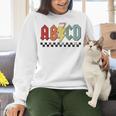 Rock Abcd Back To School Abcd Preschool Teacher Appreciation Women Crewneck Sweatshirt, gift for family, gift for coworker Rock Abcd Back To School Abcd Preschool Teacher Appreciation Women Crewneck Sweatshirt, gift for family, gift for coworker