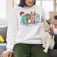 SPED Squad Special Education Teacher Autism Christmas Women Women Crewneck Sweatshirt, gift for family, gift for coworker SPED Squad Special Education Teacher Autism Christmas Women Women Crewneck Sweatshirt, gift for family, gift for coworker