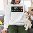 Stream Technology Robotics Shirt For Teachers And Students Premium Tri-Blend Women Crewneck Sweatshirt, gift for family, gift for coworker