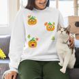 I Teach The Cutest Pumpkins In The Patch Teacher Women Crewneck Sweatshirt, gift for family, gift for coworker