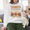 Teach Thanksgiving Teacher Thankful For My Preschool Turkeys Women Crewneck Sweatshirt, gift for family, gift for coworker Teach Thanksgiving Teacher Thankful For My Preschool Turkeys Women Crewneck Sweatshirt, gift for family, gift for coworker