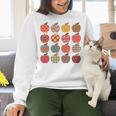 Teacher Apple Back To School Art For School Supplies Women Crewneck Sweatshirt, gift for family, gift for coworker Teacher Apple Back To School Art For School Supplies Women Crewneck Sweatshirt, gift for family, gift for coworker
