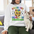 Teacher Back To School Color In Kindness Crayon Pencil Women Crewneck Sweatshirt, gift for family, gift for coworker