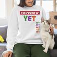 Teacher Growth Mindset Power Of Yet Women Crewneck Sweatshirt, gift for family, gift for coworker Teacher Growth Mindset Power Of Yet Women Crewneck Sweatshirt, gift for family, gift for coworker