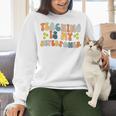 Teaching Is My Superpower Vintage Groovy University Teacher Women Crewneck Sweatshirt, Groovy Teacher Sweatshirts, gift for family, gift for coworker Teaching Is My Superpower Vintage Groovy University Teacher Women Crewneck Sweatshirt, Groovy Teacher Sweatshirts, gift for family, gift for coworker