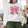 Teaching Is A Work Of Heart Pencil Bow Teacher Valentine Women Crewneck Sweatshirt, gift for family, gift for coworker Teaching Is A Work Of Heart Pencil Bow Teacher Valentine Women Crewneck Sweatshirt, gift for family, gift for coworker