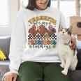 Thankful For My Preschool Turkeys Thanksgiving Teacher Fall Women Crewneck Sweatshirt, gift for family, gift for coworker Thankful For My Preschool Turkeys Thanksgiving Teacher Fall Women Crewneck Sweatshirt, gift for family, gift for coworker