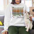 Thankful Teacher Thanksgiving Fall Pumpkin Turkey Women Crewneck Sweatshirt, gift for family, gift for coworker Thankful Teacher Thanksgiving Fall Pumpkin Turkey Women Crewneck Sweatshirt, gift for family, gift for coworker
