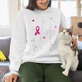 I Wear Pink For My Teacher Breast Cancer Awareness Support Men Women Women Crewneck Sweatshirt, gift for family, gift for coworker I Wear Pink For My Teacher Breast Cancer Awareness Support Men Women Women Crewneck Sweatshirt, gift for family, gift for coworker