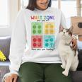 What Zone Are You In How Are You Feeling Teacher Women Crewneck Sweatshirt, gift for family, gift for coworker What Zone Are You In How Are You Feeling Teacher Women Crewneck Sweatshirt, gift for family, gift for coworker