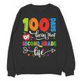 100 Days Of Living That 2nd Grade Life Boy Girl Teacher Women Crewneck Sweatshirt, novelty gifts, funny gifts 100 Days Of Living That 2nd Grade Life Boy Girl Teacher Women Crewneck Sweatshirt, novelty gifts, funny gifts