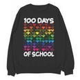 100 Days Of School Heart Love Teacher Or Student 100th Day Women Crewneck Sweatshirt, novelty gifts, funny gifts 100 Days Of School Heart Love Teacher Or Student 100th Day Women Crewneck Sweatshirt, novelty gifts, funny gifts