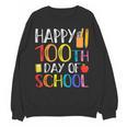 100 Days Of School Teacher And Student Women Crewneck Sweatshirt, novelty gifts, funny gifts