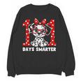 100 Days Smarter 101st Day School Dalmatian Dog Teacher Kids Women Crewneck Sweatshirt, novelty gifts, funny gifts