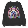 100th Day Of Kindergarten Teacher Kids 100 Days Smarter Women Crewneck Sweatshirt, novelty gifts, funny gifts