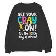 100th Day Of School Get Your Cray On Teacher Women Crewneck Sweatshirt, novelty gifts, funny gifts 100th Day Of School Get Your Cray On Teacher Women Crewneck Sweatshirt, novelty gifts, funny gifts