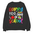 100th Day Of School Teachers Kids Girls Child Happy 100 Days Women Crewneck Sweatshirt, novelty gifts, funny gifts