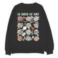 12 Days Of Art Teacher Christmas Artists Painter Educational Women Crewneck Sweatshirt, novelty gifts, funny gifts