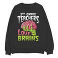 3rd Grade Teachers Love Brains Zombie Teacher Halloween Women Crewneck Sweatshirt, novelty gifts, funny gifts 3rd Grade Teachers Love Brains Zombie Teacher Halloween Women Crewneck Sweatshirt, novelty gifts, funny gifts