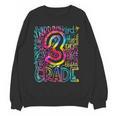 3rd Grade Typography Team Third Grade Teacher Back To School Women Crewneck Sweatshirt, novelty gifts, funny gifts