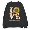 4th Grade Teacher Love Autumn Fall Sunflower Appreciation Women Crewneck Sweatshirt, novelty gifts, funny gifts 4th Grade Teacher Love Autumn Fall Sunflower Appreciation Women Crewneck Sweatshirt, novelty gifts, funny gifts