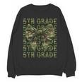 5th Grade Teacher Student Camo Bow Back To School Women Crewneck Sweatshirt, novelty gifts, funny gifts