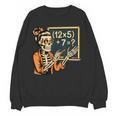 67 Teacher Halloween Skeleton Women Crewneck Sweatshirt, novelty gifts, funny gifts