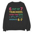 67 Teacher Middle School Teacher 6 7 Overuse 67 Women Crewneck Sweatshirt, novelty gifts, funny gifts 67 Teacher Middle School Teacher 6 7 Overuse 67 Women Crewneck Sweatshirt, novelty gifts, funny gifts