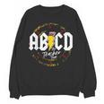 ABCD The Teacher Tour Last Day Of School Rockin' Teacher Women Crewneck Sweatshirt, novelty gifts, funny gifts ABCD The Teacher Tour Last Day Of School Rockin' Teacher Women Crewneck Sweatshirt, novelty gifts, funny gifts
