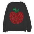 Apple Dot Pattern Art Teacher Appreciation Men Women Humor Women Crewneck Sweatshirt, novelty gifts, funny gifts Apple Dot Pattern Art Teacher Appreciation Men Women Humor Women Crewneck Sweatshirt, novelty gifts, funny gifts